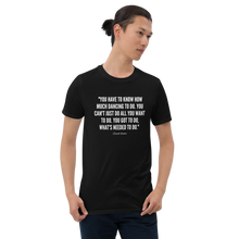 Load image into Gallery viewer, Chuck Green Quote - Short-Sleeve Unisex T-Shirt