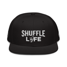 Load image into Gallery viewer, Shuffle Liiife Supreme - Snapback Hat (with Grey Undervisor and Side Logos)