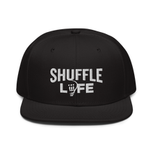 Load image into Gallery viewer, Shuffle Liiife Snapback Hat (with Grey Undervisor)