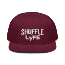 Load image into Gallery viewer, Shuffle Liiife Snapback Hat (with Grey Undervisor)
