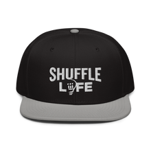 Load image into Gallery viewer, Shuffle Liiife Snapback Hat (with Grey Undervisor)
