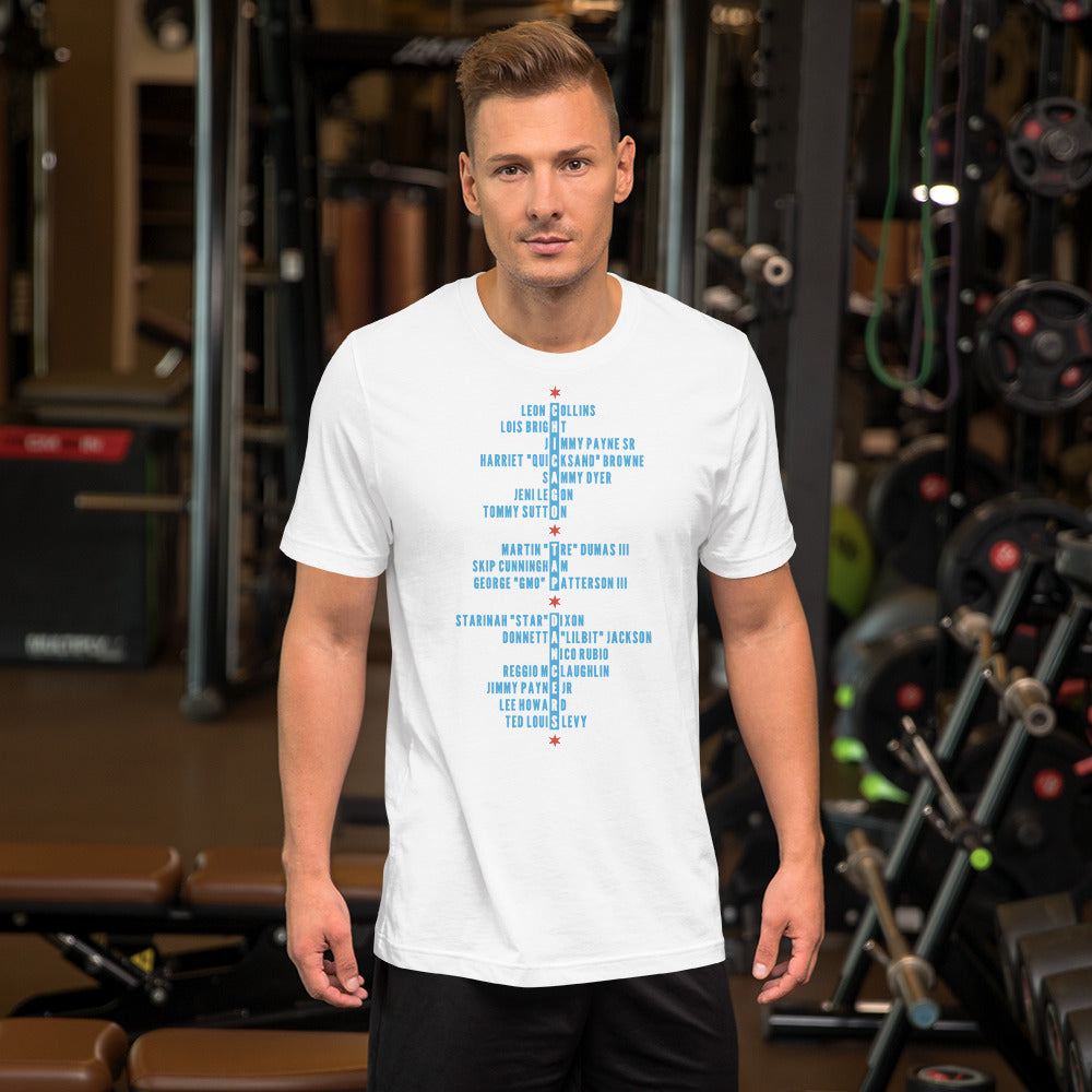 Chi Tap Dancers (White Bella + Canvas 3001 - Unisex T-Shirt)