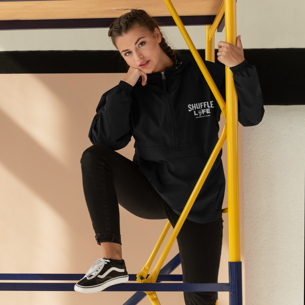 Shuffle Liiife - Embroidered Champion Packable Jacket