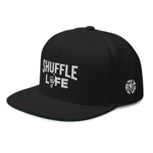 Load image into Gallery viewer, Shuffle Liiife Supreme - Snapback Hat (with Green Undervisor and Side Logos)
