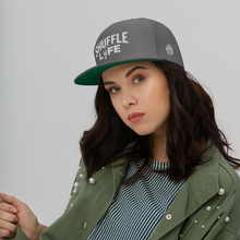 Load image into Gallery viewer, Shuffle Liiife Supreme - Snapback Hat (with Green Undervisor and Side Logos)
