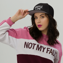 Load image into Gallery viewer, Shuffle Liiife Snapback Hat (with Grey Undervisor)
