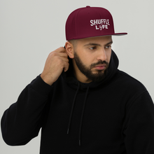 Load image into Gallery viewer, Shuffle Liiife Snapback Hat (with Grey Undervisor)
