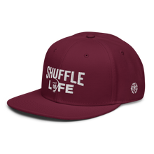 Load image into Gallery viewer, Shuffle Liiife Supreme - Snapback Hat (with Grey Undervisor and Side Logos)
