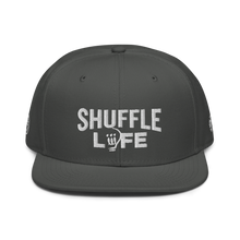 Load image into Gallery viewer, Shuffle Liiife Supreme - Snapback Hat (with Grey Undervisor and Side Logos)
