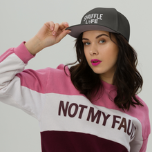 Load image into Gallery viewer, Shuffle Liiife Snapback Hat (with Grey Undervisor)
