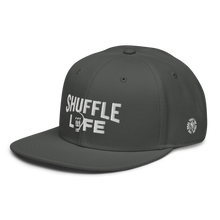 Load image into Gallery viewer, Shuffle Liiife Supreme - Snapback Hat (with Grey Undervisor and Side Logos)

