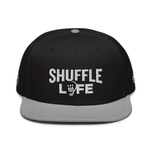 Load image into Gallery viewer, Shuffle Liiife Supreme - Snapback Hat (with Grey Undervisor and Side Logos)
